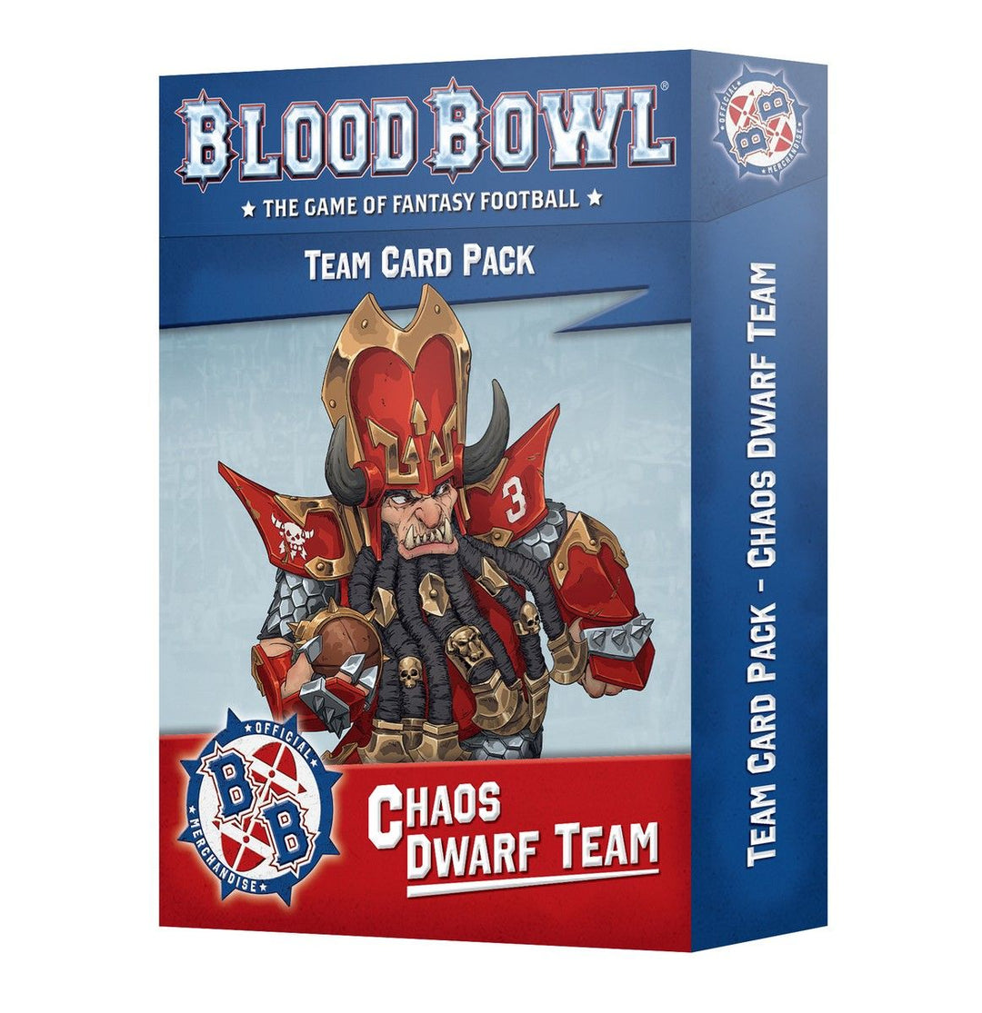 Warhammer Blood Bowl Chaos Dwarf Team Card Pack