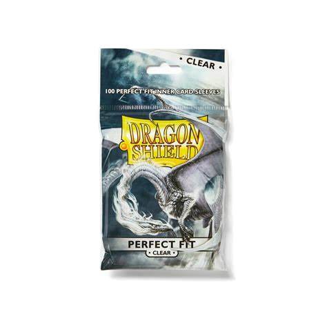 Dragon Shield - Perfect Fit - Standard Size Sleeves - 100(ct) - Clear –  Pendulum Gaming