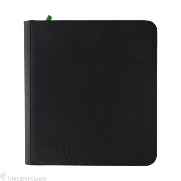 Vault X Black 12-Pocket Exo-Tec Zip Binder XL
