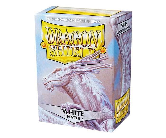 Dragon Shield White Matte 100 Standard Sleeves