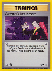Giovanni's Last Resort - Gym Challenge (Rare) [G2-105] English / Near Mint / Normal
