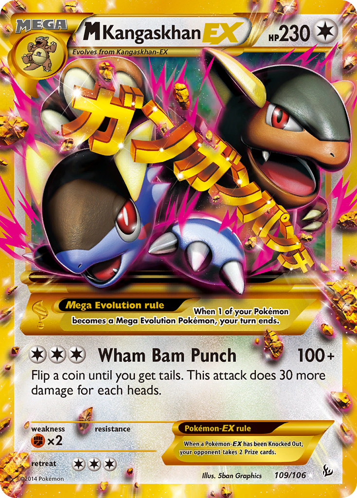 M Kangaskhan-EX - Flashfire (Rare Secret) [FLF-109] English / Near Mint / Normal