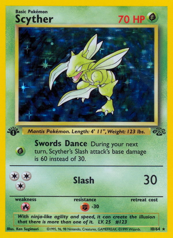 Scyther - Jungle (Rare Holo) [JU-10] English / Near Mint / Normal