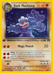 Dark Machamp - Team Rocket (Rare Holo) [TR-10] English / Light Played / Normal