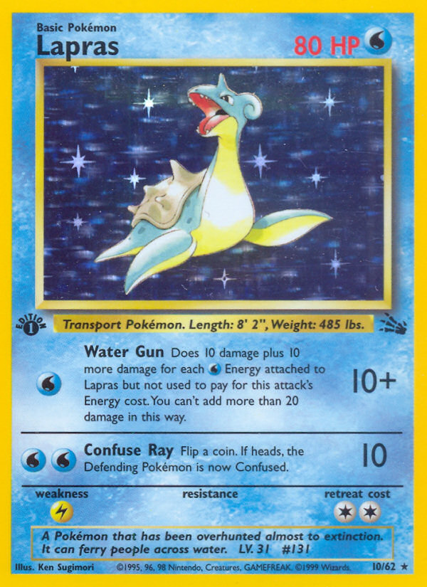 Lapras - Fossil (Rare Holo) [FO-10] English / Near Mint / Normal