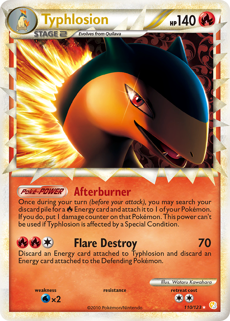 Typhlosion - HeartGold & SoulSilver (Rare Prime) [HS-110] English / Excellent / Normal