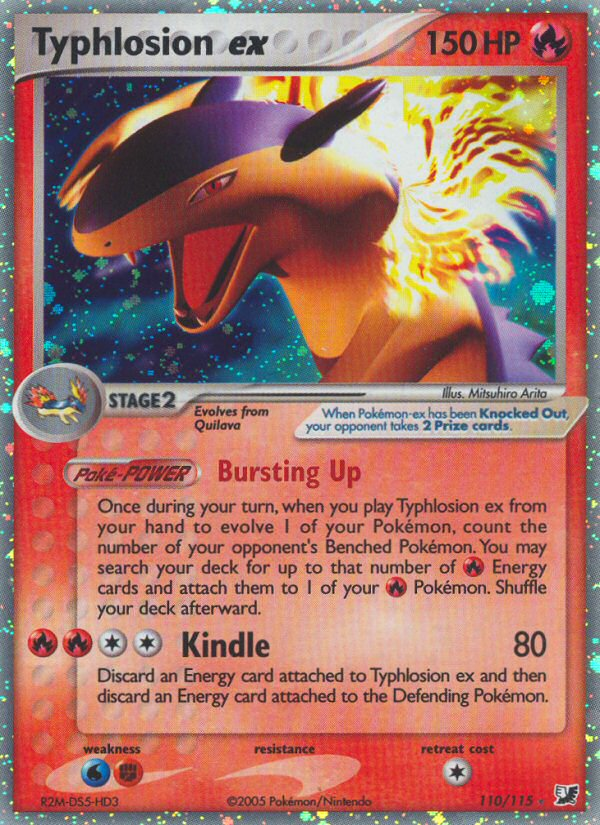 Typhlosion ex - Unseen Forces (Rare Holo EX) [UF-110] English / Excellent / Normal