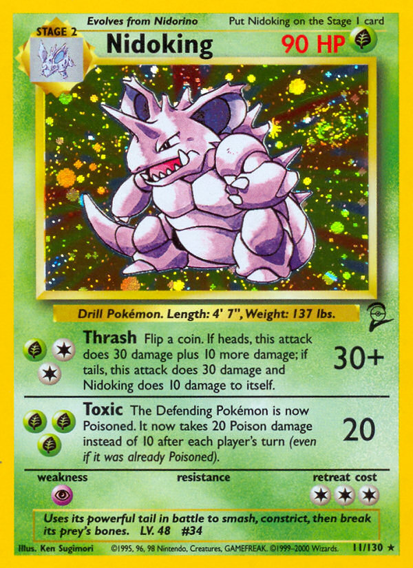 Nidoking - Base Set 2 (Rare Holo) [B2-11] English / Excellent / Normal