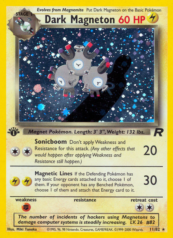 Dark Magneton - Team Rocket (Rare Holo) [TR-11] English / Excellent / Normal
