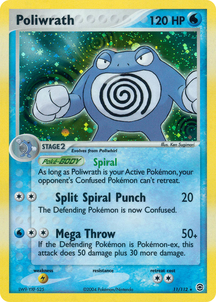 Poliwrath - FireRed & LeafGreen (Rare Holo) [RG-11] English / Near Mint / Normal