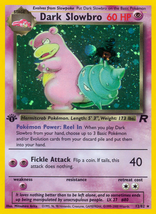 Dark Slowbro - Team Rocket (Rare Holo) [TR-12] English / Near Mint / Normal