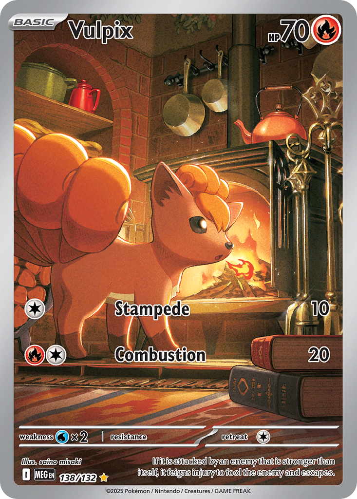 Vulpix - Mega Evolution (Illustration Rare) [MEG-138] Korean / Near Mint / Normal