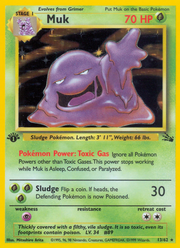 Muk - Fossil (Rare Holo) [FO-13] English / Near Mint / Normal