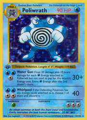 Poliwrath - Base (Rare Holo) [BS-13] English / Excellent / Normal