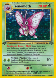 Venomoth - Jungle (Rare Holo) [JU-13] English / Light Played / Normal
