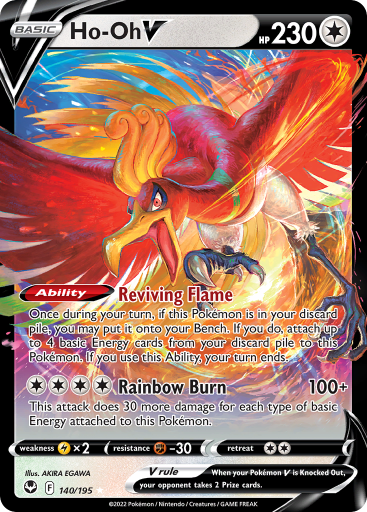 Ho-Oh V - Silver Tempest (Rare Holo V) [SIT-140] English / Near Mint / Normal