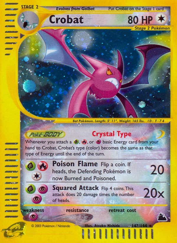 Crobat - Skyridge (Rare Secret) [SK-147] English / Poor / Normal