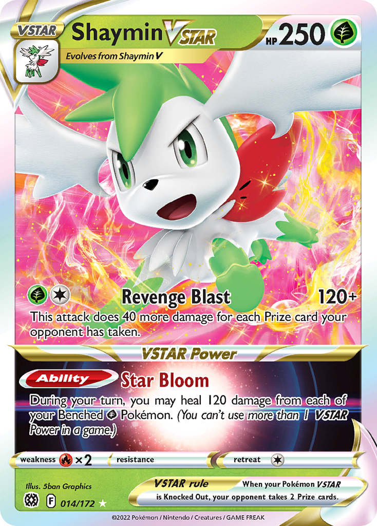 Shaymin VSTAR - Brilliant Stars (Rare Holo VSTAR) [BRS-14] English / Near Mint / Normal