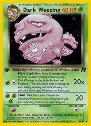 Dark Weezing - Team Rocket (Rare Holo) [TR-14] English / Near Mint / Normal