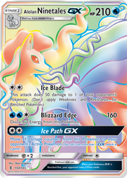 Alolan Ninetales-GX - Guardians Rising (Rare Rainbow) [GRI-150] English / Near Mint / Normal
