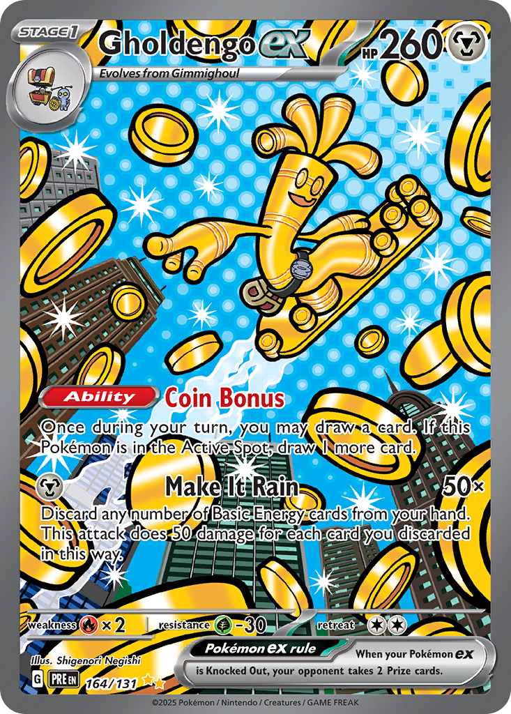 Gholdengo ex - Prismatic Evolutions (Special Illustration Rare) [PRE-164] English / Near Mint / Normal