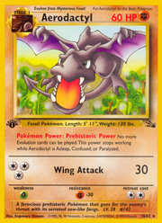Aerodactyl - Fossil (Rare) [FO-16] English / Excellent / Normal