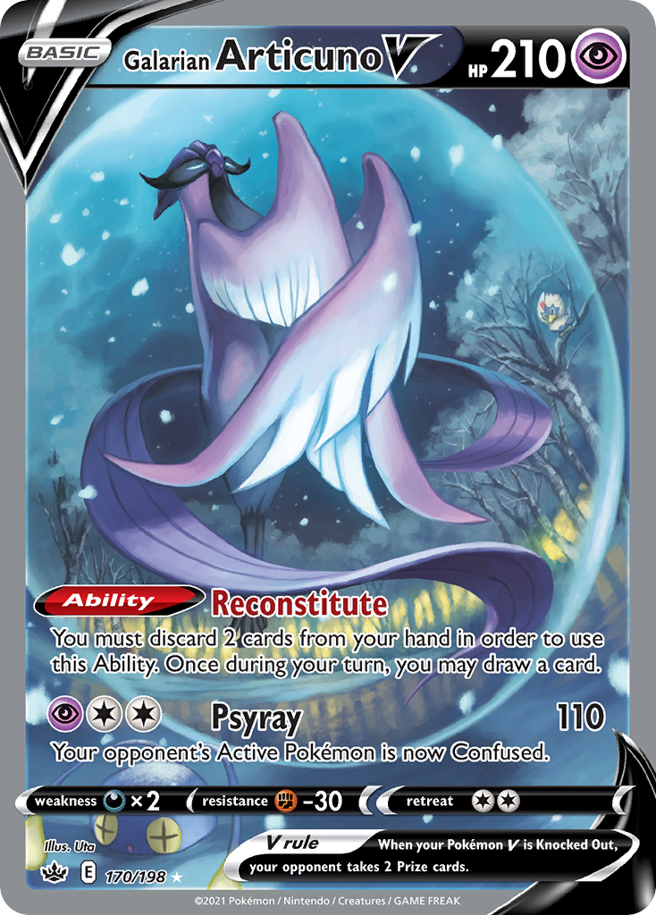 Galarian Articuno V - Chilling Reign (Rare Ultra) [CRE-170] English / Near Mint / Normal