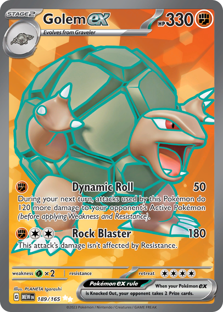 Golem ex - 151 (Ultra Rare) [MEW-189] English / Near Mint / Normal