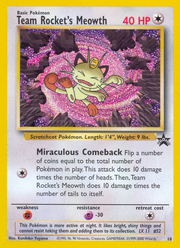 Team Rocket's Meowth - Wizards Black Star Promos (Promo) [PR-18] English / Near Mint / Normal