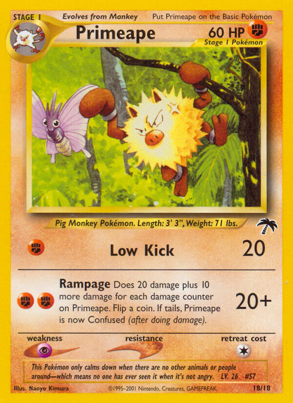 Primeape - Southern Islands (Common) [18] English / Good / Normal