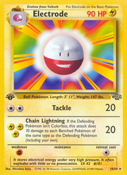 Electrode - Jungle (Rare) [JU-18] English / Light Played / Normal