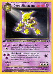 Dark Alakazam - Team Rocket (Rare) [TR-18] English / Good / Normal