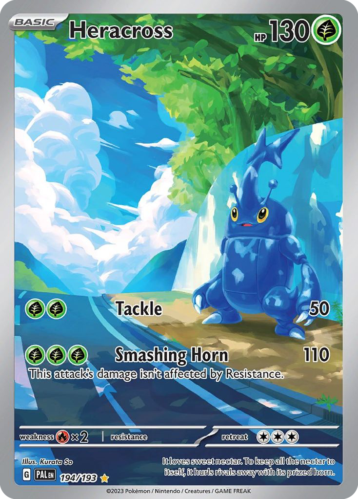 Heracross - Paldea Evolved (Illustration Rare) [PAL-194] English / Near Mint / Normal