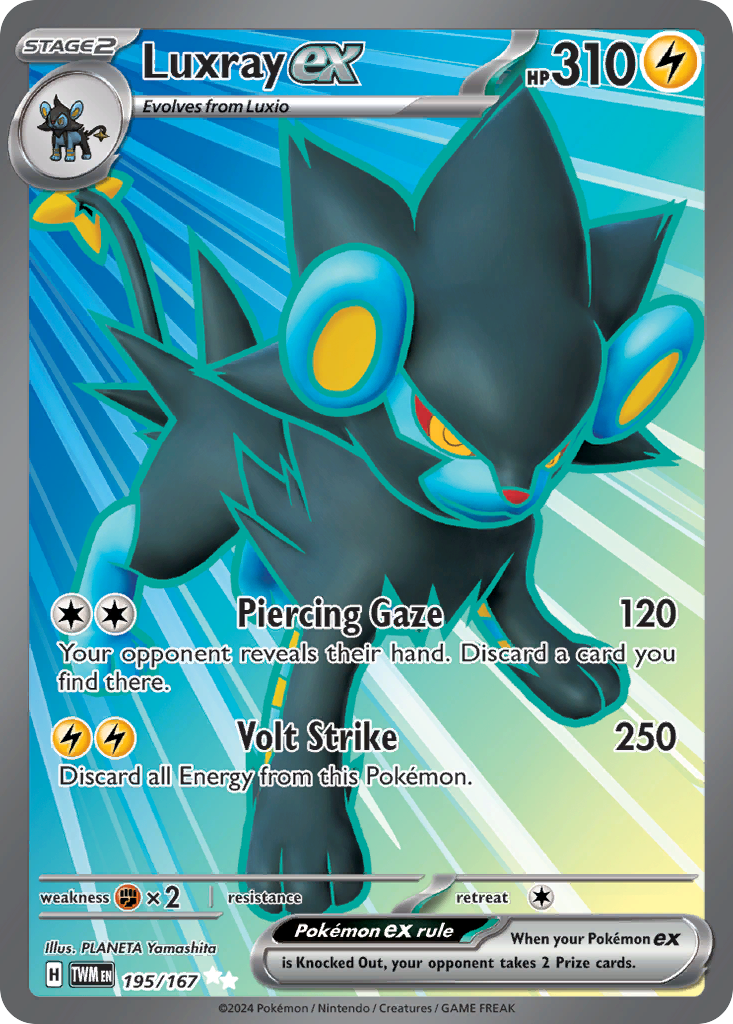 Luxray ex - Twilight Masquerade (Ultra Rare) [TWM-195] English / Near Mint / Normal