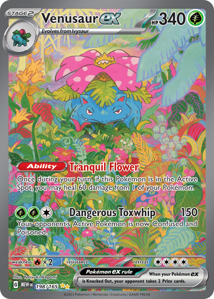 Venusaur ex - 151 (Special Illustration Rare) [MEW-198] English / Near Mint / Normal