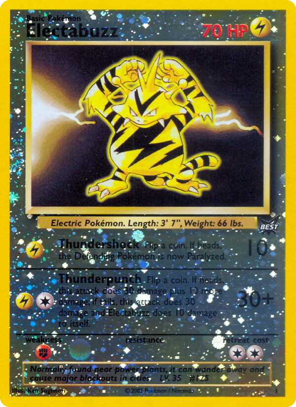 Electabuzz - Best of Game (Promo) [BP-1] English / Near Mint / Normal