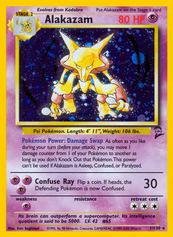 Alakazam - Base Set 2 (Rare Holo) [B2-1] English / Near Mint / Normal