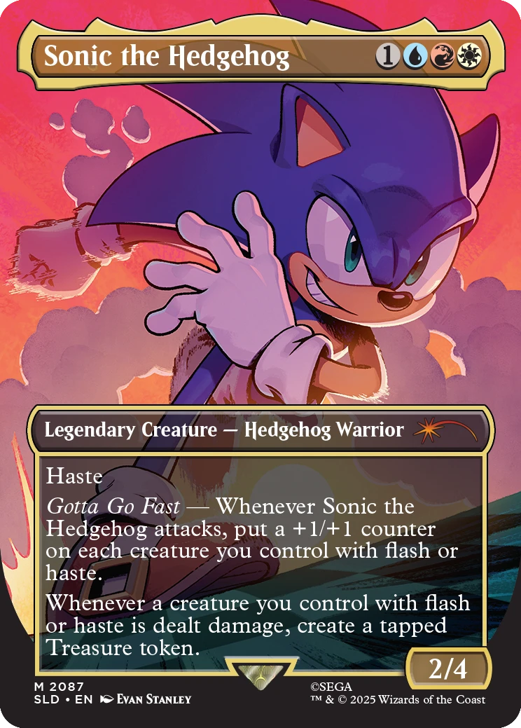 Non Foil Secret Lair - Sonic The Hedgehog: Friends & Foes