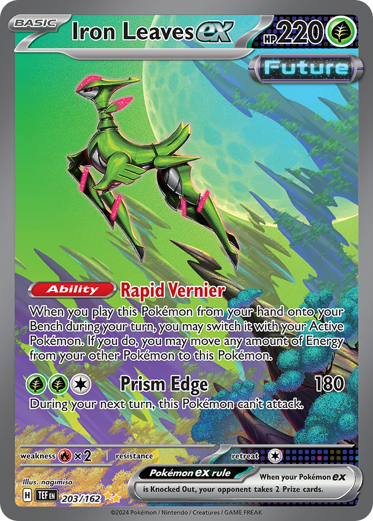 Iron Leaves ex - Temporal Forces (Special Illustration Rare) [TEF-203] English / Near Mint / Normal