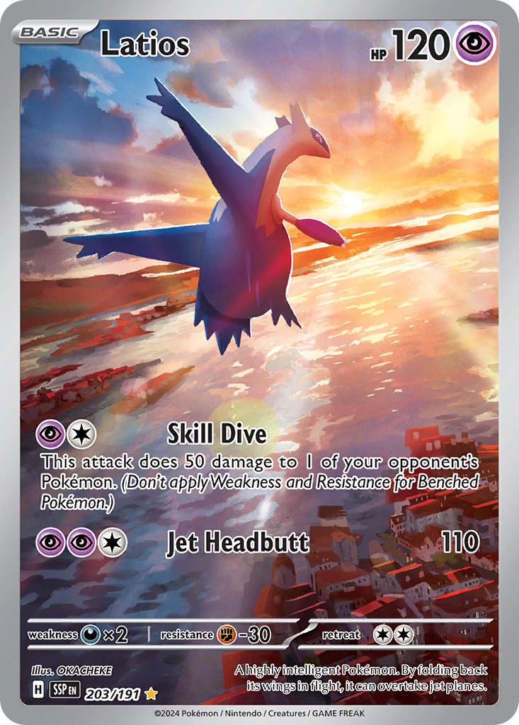 Latios - Surging Sparks (Illustration Rare) [SSP-203] English / Near Mint / Normal