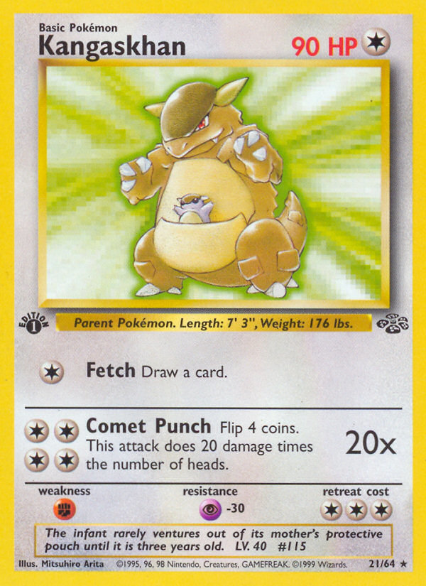 Kangaskhan - Jungle (Rare) [JU-21] English / Excellent / Normal