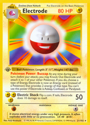 Electrode - Base (Rare) [BS-21] English / Light Played / Normal