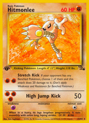 Hitmonlee - Fossil (Rare) [FO-22] English / Near Mint / Normal