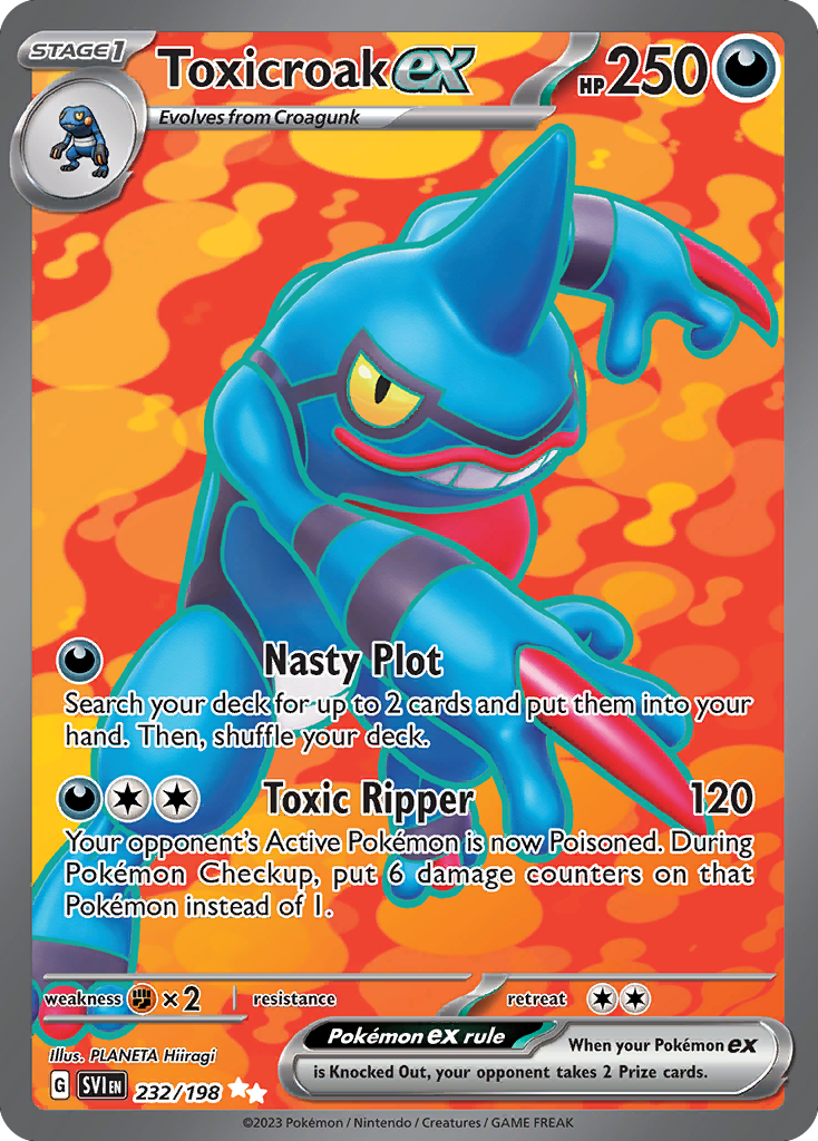Toxicroak ex - Scarlet & Violet (Ultra Rare) [SVI-232] English / Near Mint / Normal