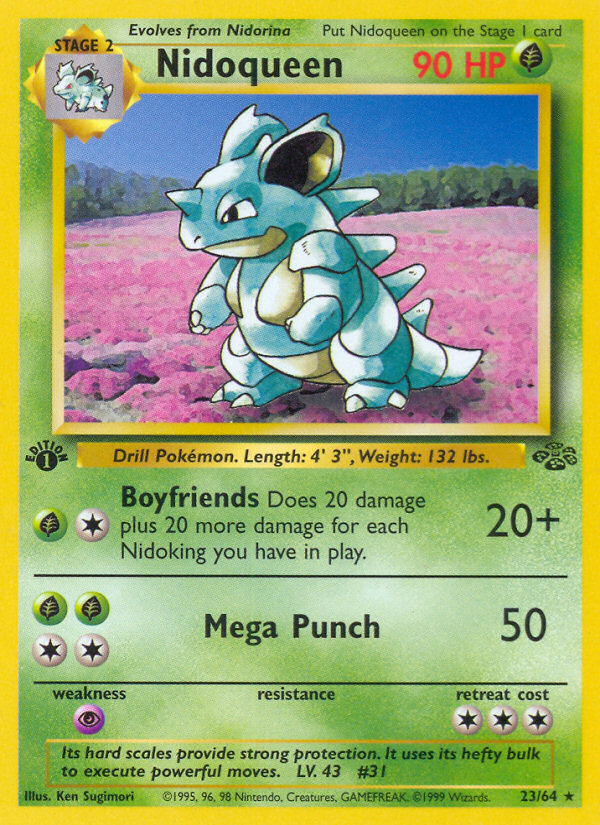 Nidoqueen - Jungle (Rare) [JU-23] English / Played / Normal