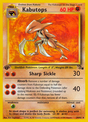 Kabutops - Fossil (Rare) [FO-24] English / Near Mint / Normal
