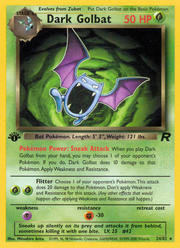 Dark Golbat - Team Rocket (Rare) [TR-24] English / Played / Normal
