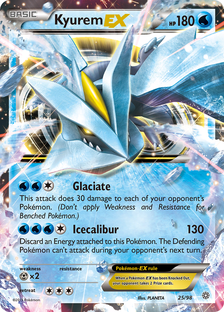 Kyurem-EX - Ancient Origins (Rare Holo EX) [AOR-25] English / Excellent / Normal