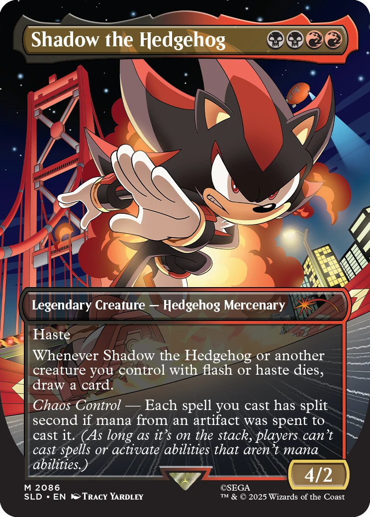 Non Foil Secret Lair - Sonic The Hedgehog: Friends & Foes