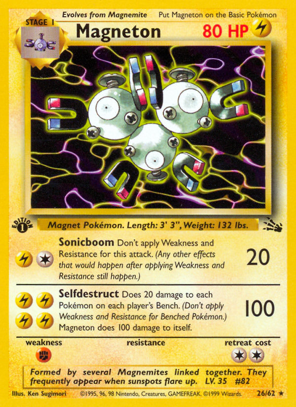 Magneton - Fossil (Rare) [FO-26] English / Near Mint / Normal